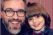 Pedro Chagas Freitas e o filho Benjamim