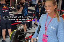 Margarida Corceiro nos bastidores do GP de F1 da Bélgica