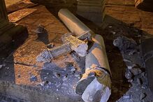 Padrão de São Lázaro em Guimarães vandalizado