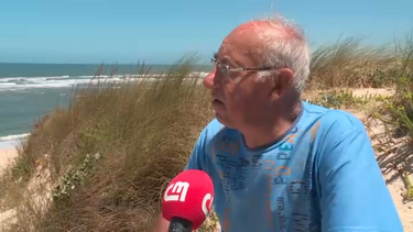 "A nossa costa é perigosa": Pescador alerta para o perigo dos corredores de água