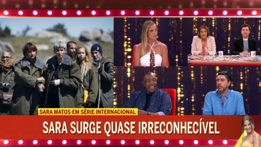 Comentadores do ‘Noite das Estrelas’ reagem às imagens de Sara Matos a participar em série internacional