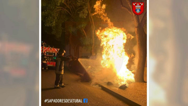 Vândalos incendeiam ecopontos em Setúbal