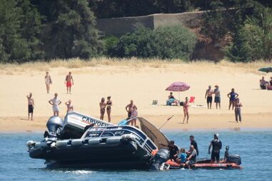 Colisão entre barcos em Portimão
