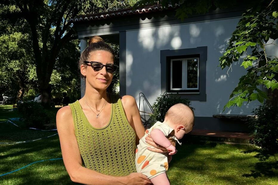 Matilde Breyner e a filha Mia