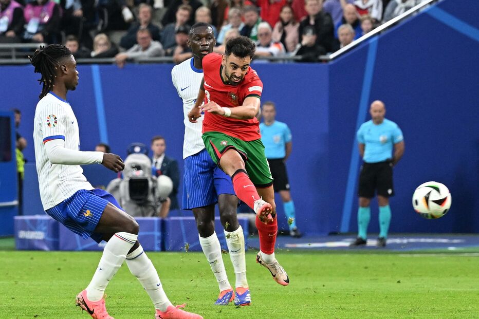 Bruno Fernandes no Portugal-França do Euro 2024