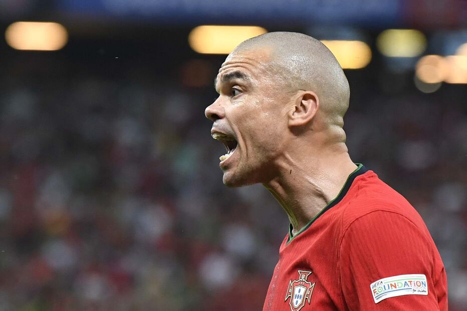 Pepe no Portugal-França do Euro 2024