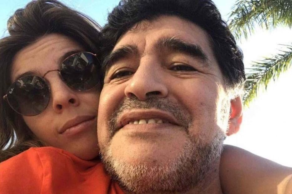 Diego Maradona e a filha Dalma