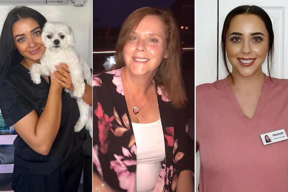 Louise, Carol e Hannah