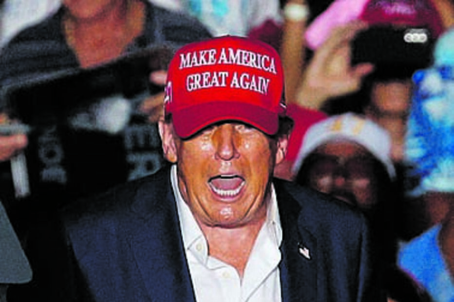 Trump em comício na Flórida