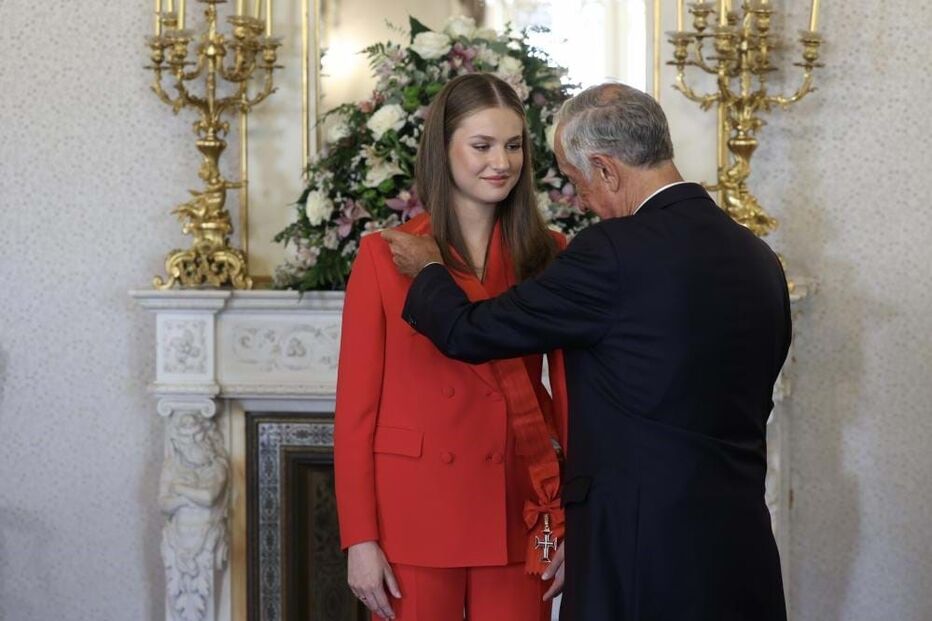 Marcelo condecorou princesa Leonor de Espanha com a Ordem de Cristo