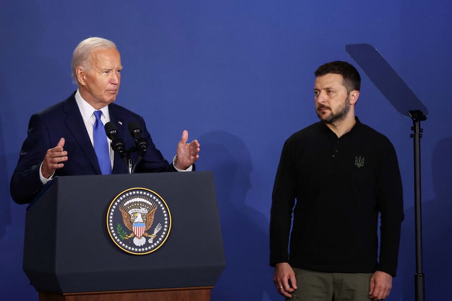 Joe Biden e Volodymyr Zelensky