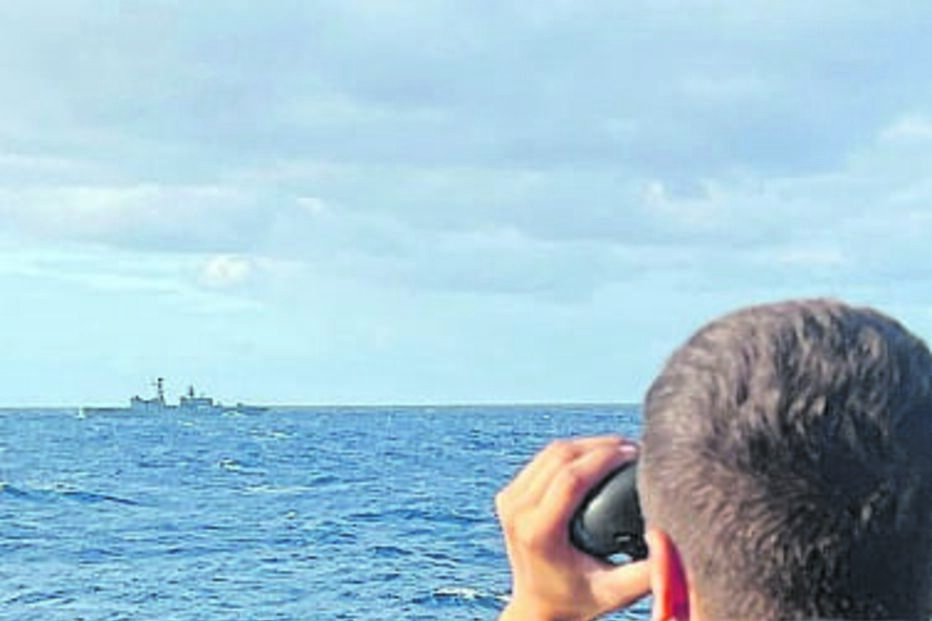 Navios foram vigiados durante dois dias 