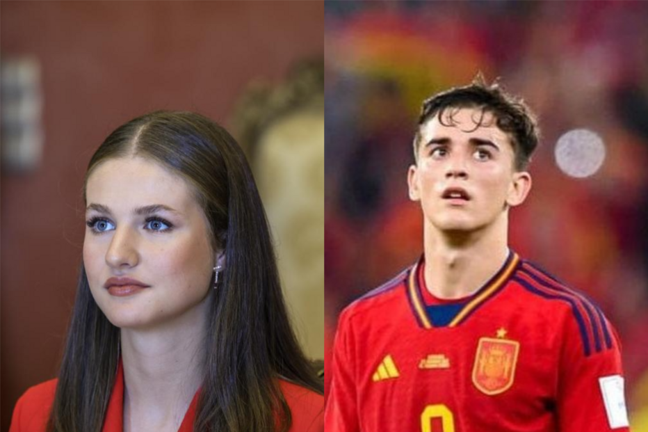 Princesa Leonor e o jogador Gavi