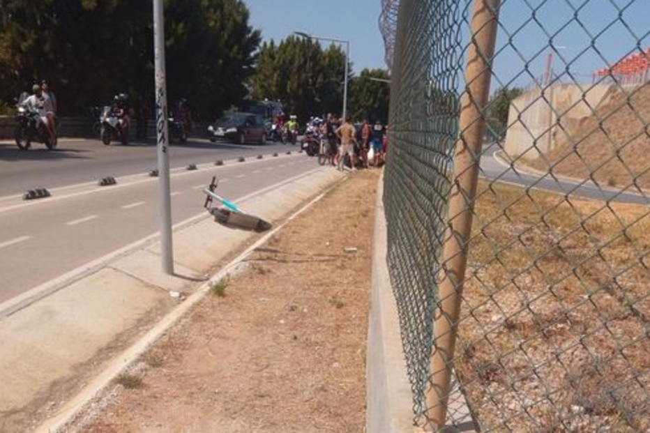 Acidente de mota em Faro