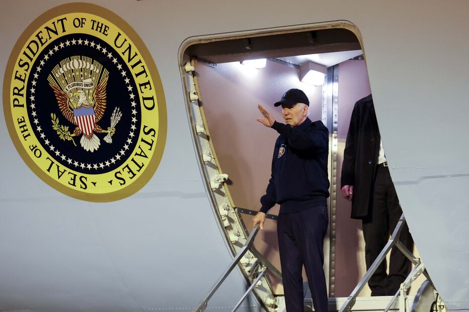 Biden passou os últimos dias em isolamento na sua residência no Delaware após ter testado positivo à Covid-19
