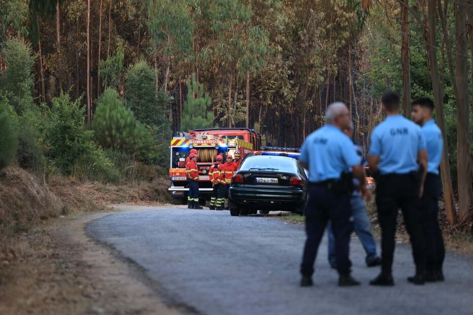 Incêndio florestal em Coimbra