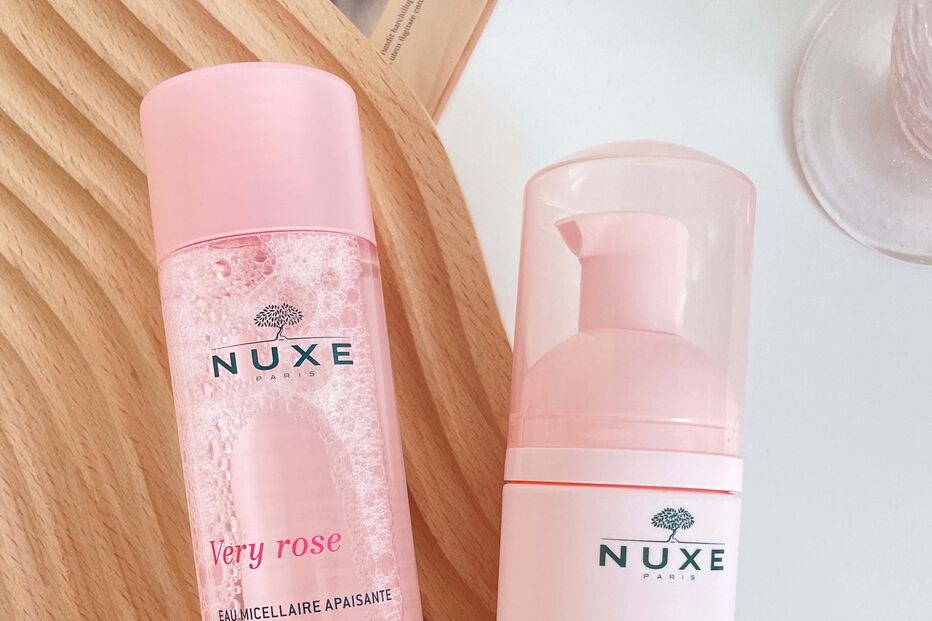 água micelar very rose nuxe