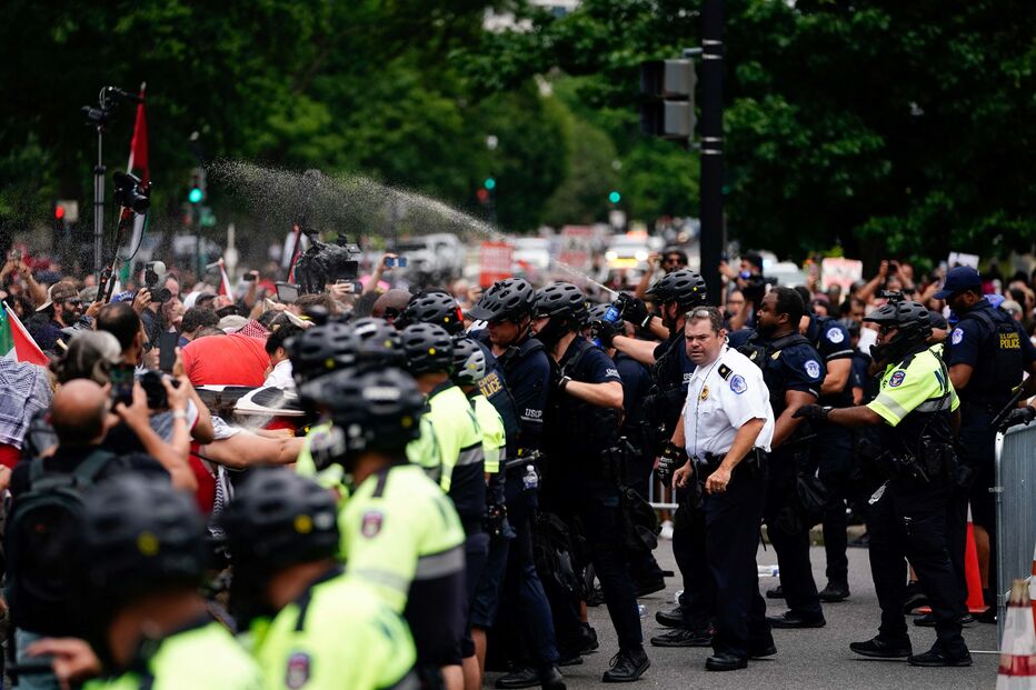 Milhares protestam junto do Capitólio em Washington antes de discurso de Netanyahu