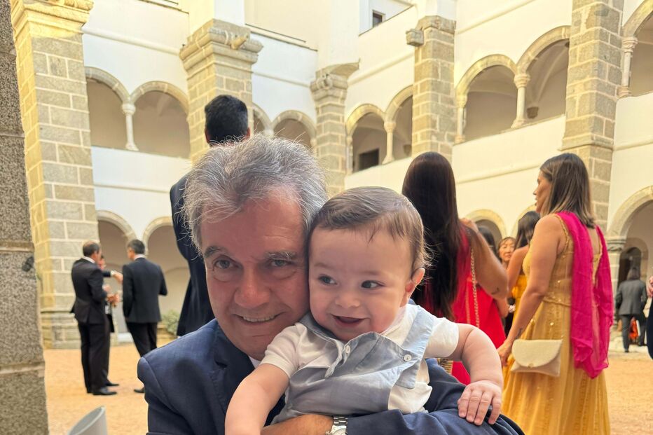 José Maria Tallon com o neto Kiko