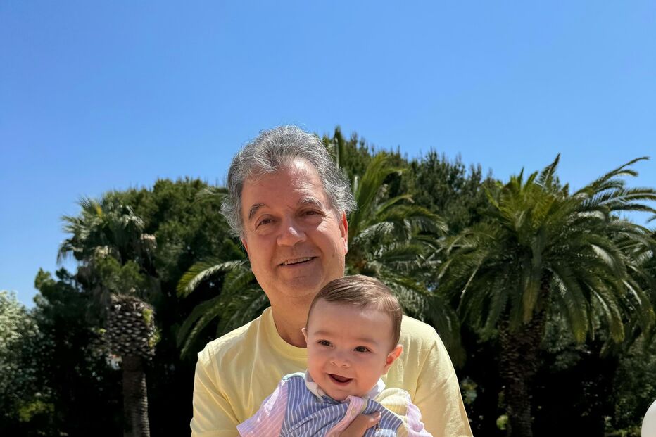 José Maria Tallon com o neto Kiko
