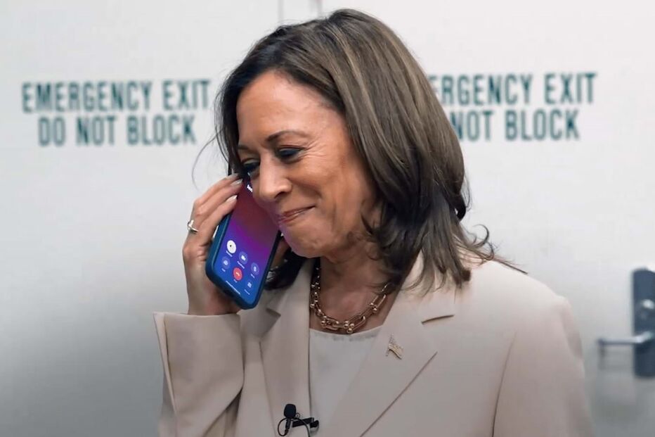 Telefonema entre o casal Obama e Kamala Harris foi gravado em vídeo