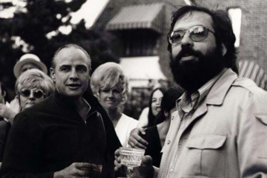 Francis Ford Coppola com Marlon Brando