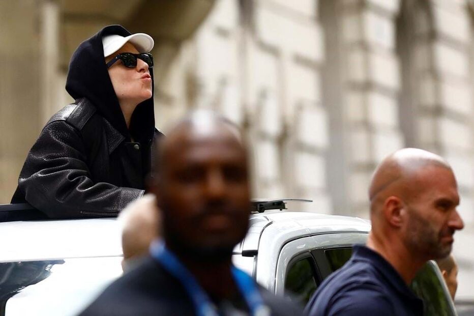 Lady Gaga em Paris na cerimónia de abertura dos Jogos Olímpicos