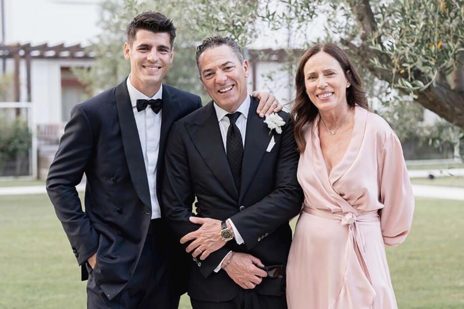 Morata com os sogros 