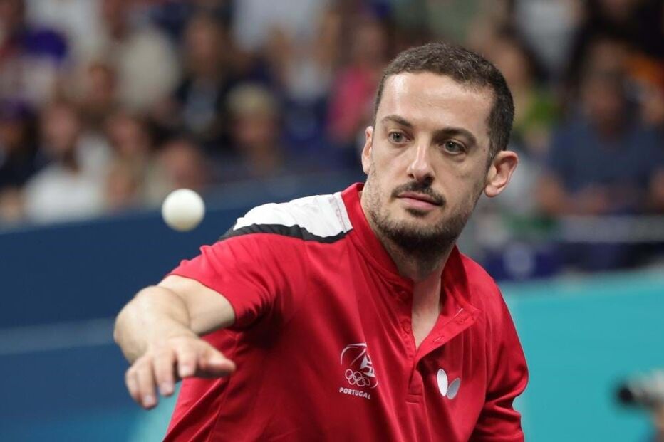 Marcos Freitas em ação no único jogo nos Jogos Olímpicos