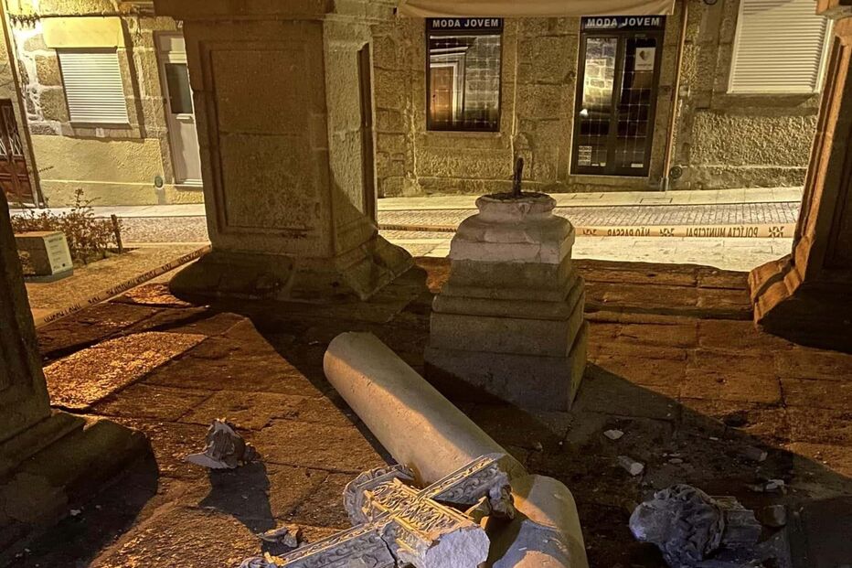 Padrão de São Lázaro em Guimarães vandalizado