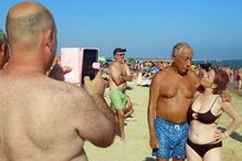 Marcelo Rebelo de Sousa a tirar uma ‘selfie’