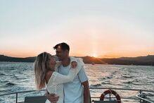 Álvaro Morata com a mulher, Alice Campello