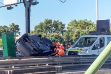 Acidente, portagens, A2, Coina