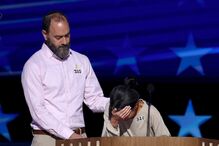 Os pais de Hersh Goldberg-Polin na Convenção Nacional Democrata