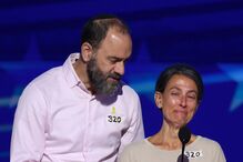 Os pais de Hersh Goldberg-Polin na Convenção Nacional Democrata