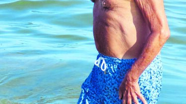 O Presidente da República a banhos em Monte Gordo