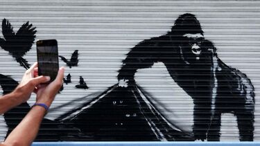 Um gorila a libertar animais do zoo é a última obra de arte de Banksy a surgir em Londres