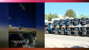 Camião tomba na EN10 em Setúbal e condiciona o trânsito. Há um ferido