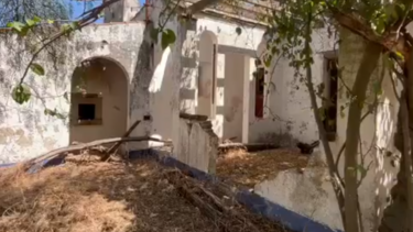 O local onde se escondeu o suspeito de matar um professor reformado em Évora