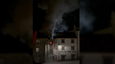 Incêndio destrói totalmente habitação no centro da Guarda