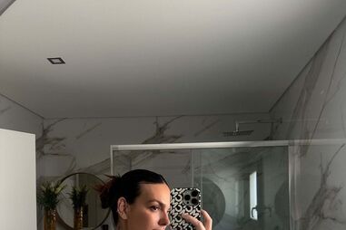 Mafalda Castro e o filho Manel