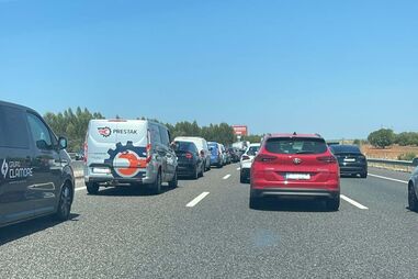 Trânsito na A1 em Santarém