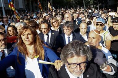 Xavier Manso foi visto ao lado de Carles Puigdemont