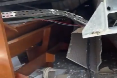 Desabamento de teto de Santuário no Brasil