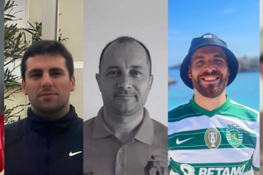 Daniel Pereira, António Jorge Teixeira, Pedro Jesus Santos, Tiago Pereira e Fábio Pereira (pela ordem que aparecem na imagem) - os militares mortos na trágica queda de helicóptero no Douro