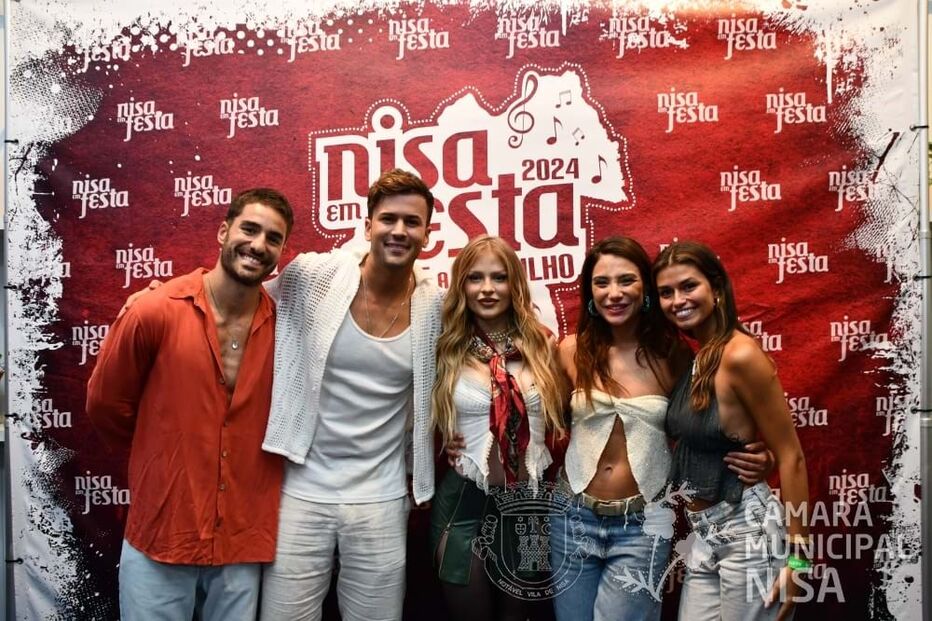 José Condessa, David Carreira, Luíza Sonza, Carolina Carvalho e Luisinha Oliveira
