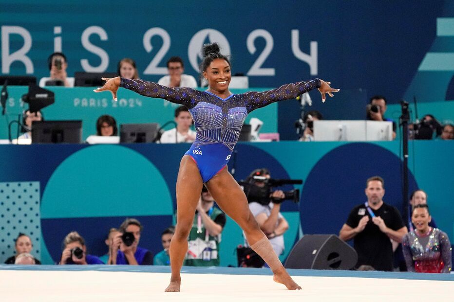 Simone Biles tem apenas 1,42 metros de altura
