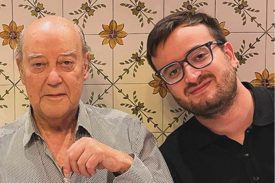 Pinto da Costa com a mulher, Cláudia Campo, e o neto Nuno 