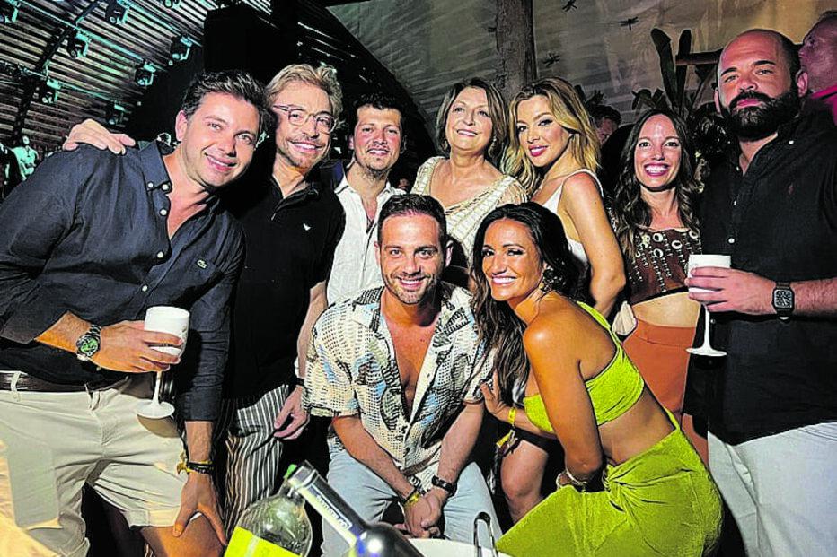 Luís Lourenço com amigos, como Ricardo Azedo, Duarte Siopa e Maya