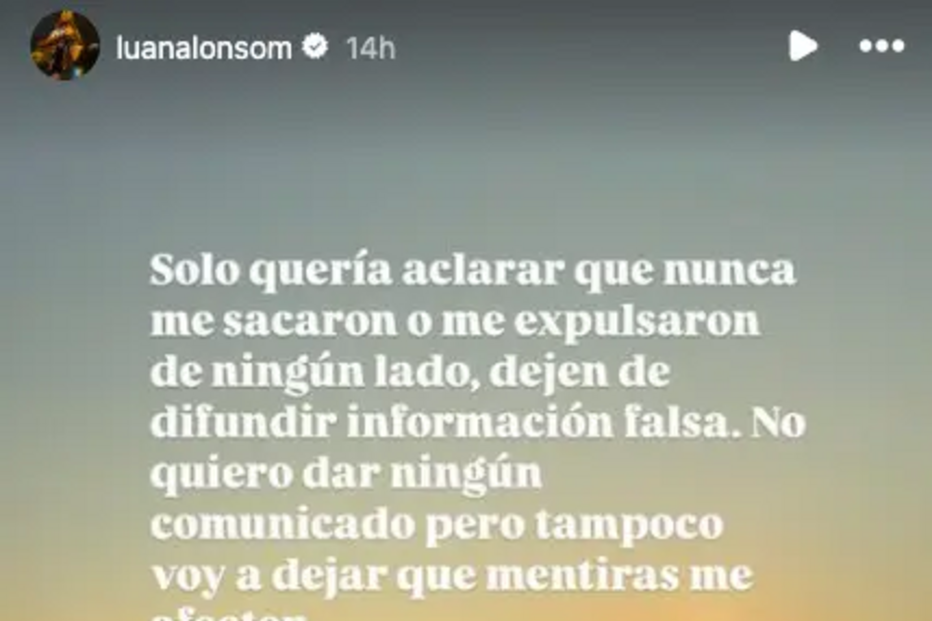 Luana Alonso nas redes sociais